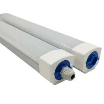 Semi-aluminum semi-plastic PC strip integrated LED tri-proof light